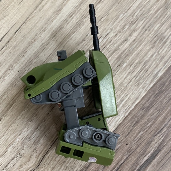 Mini Tranformer Army Tank Military Vehicle Robot Transforming Play toy Vintage - Picture 4 of 8